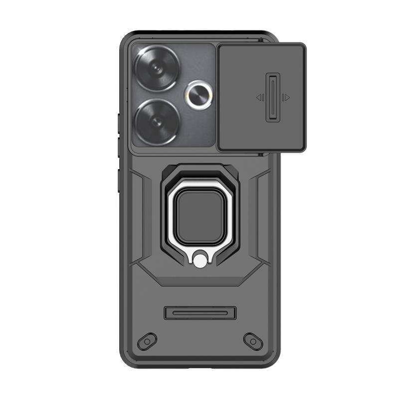 Pro Poco F6 Pouzdro Kryt Poco F6 F 6 Capas Nárazuvzdorný PC Nárazník Zadní Pancéřování Ochrana Objektivu Fotoaparátu Kroužek Držák Fundas Xiaomi Poco F6