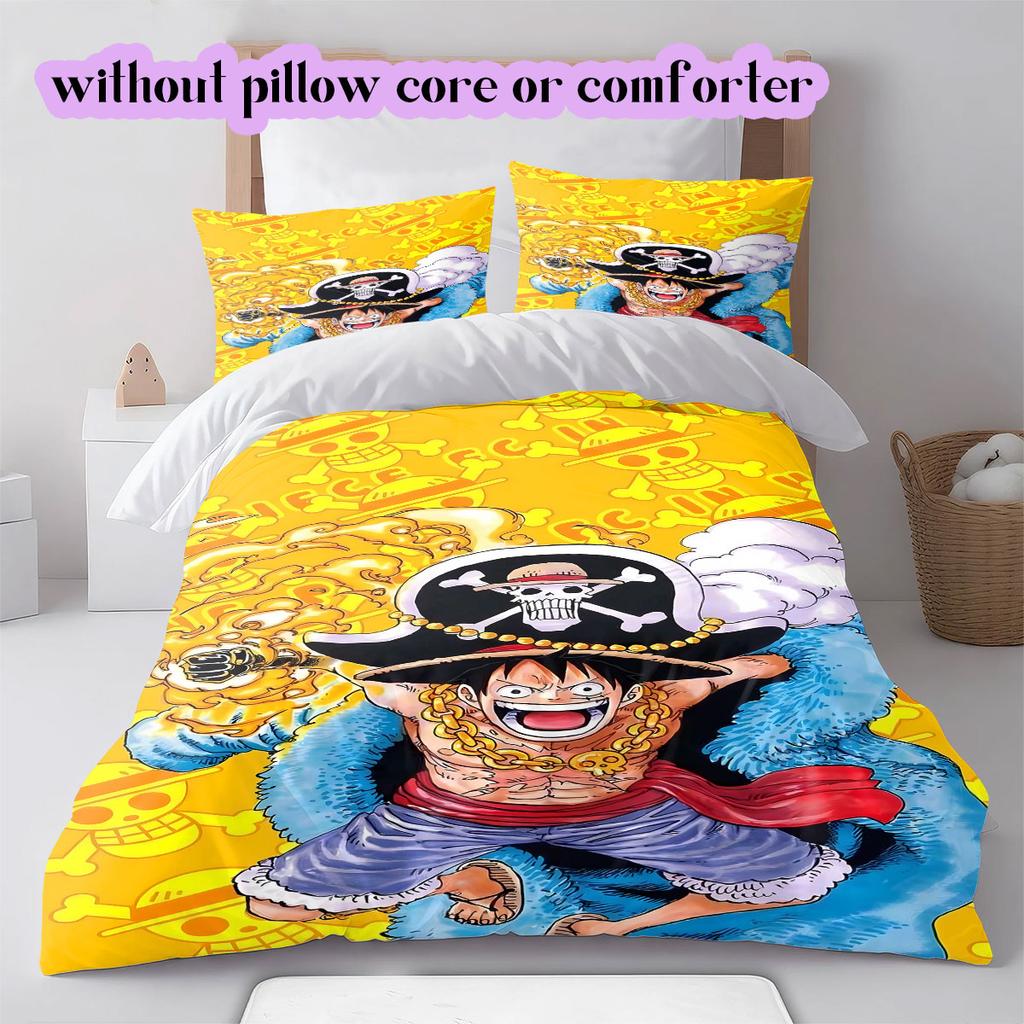 OnePiece anime LUFFY Soft and Comfortable Duvet Cover, Children's Bedding Set Gift, Extra Large Size, Various Sizes Available
