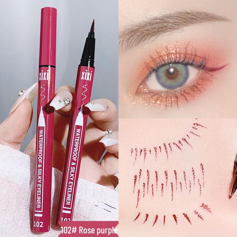 Waterproof Colorful Eyeliner Pen - Thin, Easy To Apply, Long-lasting, Smudge-proof for Beginners