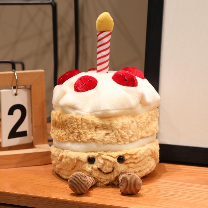 16cm Strawberry Cake Plush High Quality Sweet Doll Delicate Desert Pillow Party Props Xmas Gifts