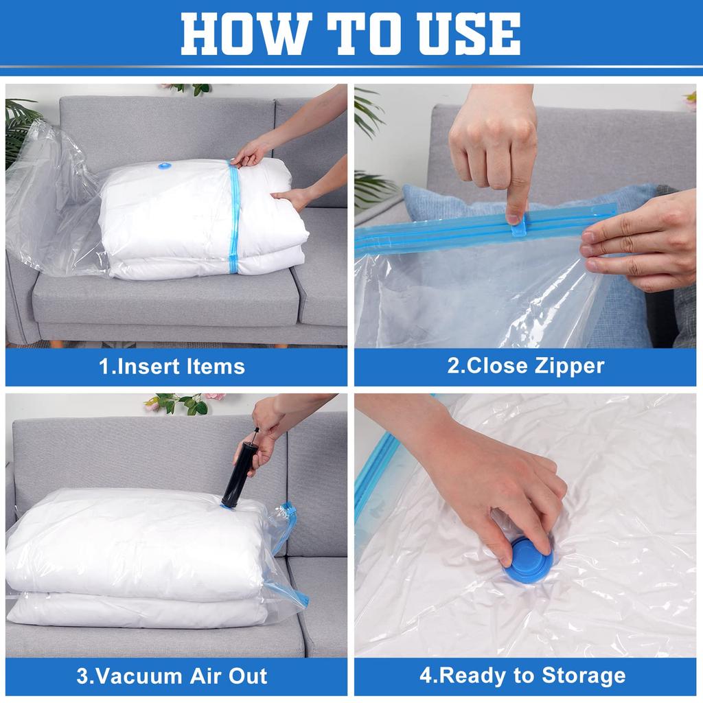 Vacuum Storage Bags Wardrobe Organizer Vacuum Seal Bag Space Saving Bags for Clothes Pillow Bedding Blanket Packaging Storager