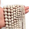 1 Strand Natural Stone Beads 4/6/8/10/12mm Beige Round Loose Beads For Jewelry Making DIY Crafts Bracelets Necklace Accessories