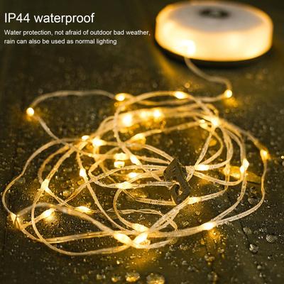 8/10M Camping Fairy Light IP44 Waterproof High Brightness LED Magnetic USB Rechargeable Portable Outdoor Tent Decoration Ambient Lamp Strip