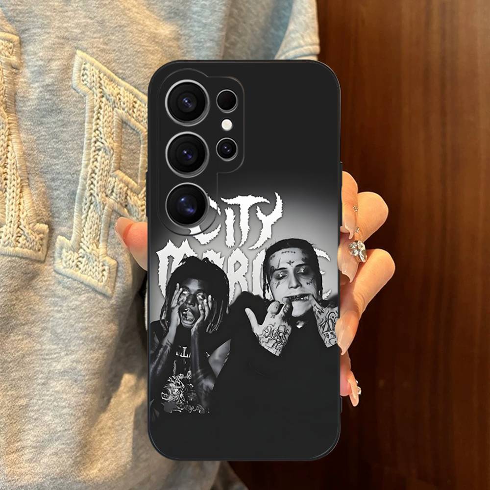 C-City M-Morgue Zillakami Phone Case For Samsung S 24 Fe 25 Ultra Plus 20 Lite 21 30 22 23 24 22 Ultra 5G Fundas