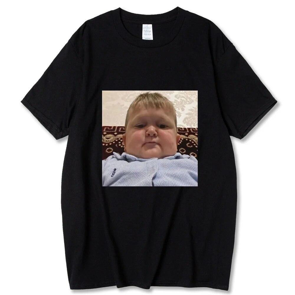 2023 New Hasbulla Fighting Meme T Shirt Unisex Women Mini Khabib Blogger T-Shirt High Quality Crew Neck Pure Cotton Oversized Tees Unisex