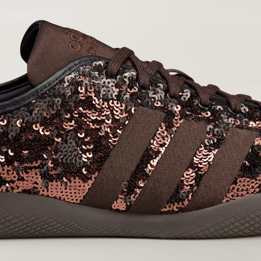 KH8798 Wales Bonner adidas Originals Karintha Low Sequin Dark Brown (Men's)