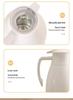 Large Capacity Glass-Lined Thermos: Insulated Hot Water Bottle for Home & Office