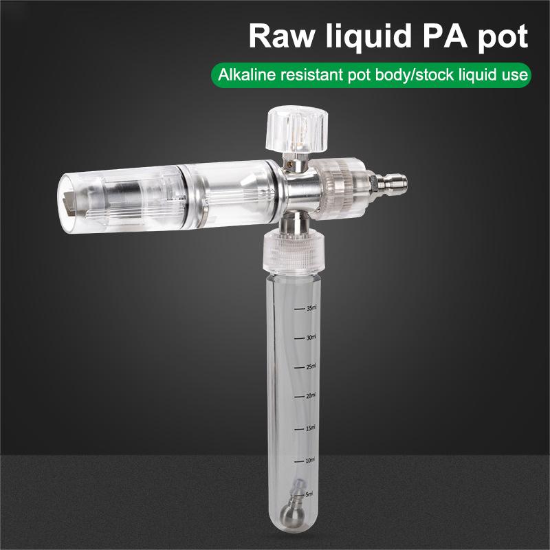 35Ml Water Foam Pot Adjustable Pressure Washer Gun With 1/4 Inch Quick Connector Soap Foam Spray Bottle For Cleaning Cars Suv