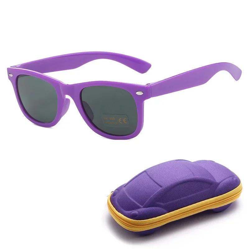 Fashionable And Trendy Children'S Cute Sunglasses Retro Candy Color Outdoor Sun Protection Eyeglasses With Glasses Box Uv400