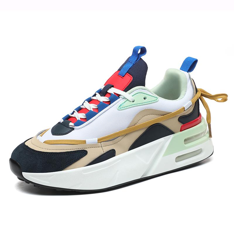 

Мужские кроссовки Дышащая легкая спортивная обувь с мягкой подошвой на воздушной подушке Мужские кроссовки 40 белый/синий