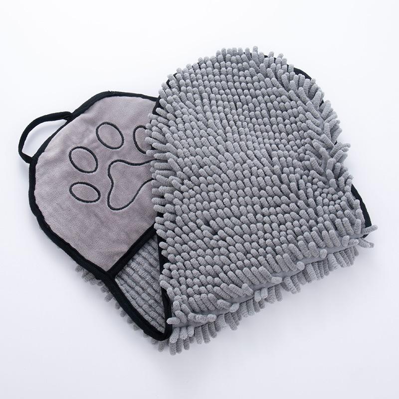 Pet Bathing Gloves Quick Dry Pet Towel Soft Dog Bath Robe Super Absorbent Cat Bath Towel Convenient Pet Cleaning Machine Wash