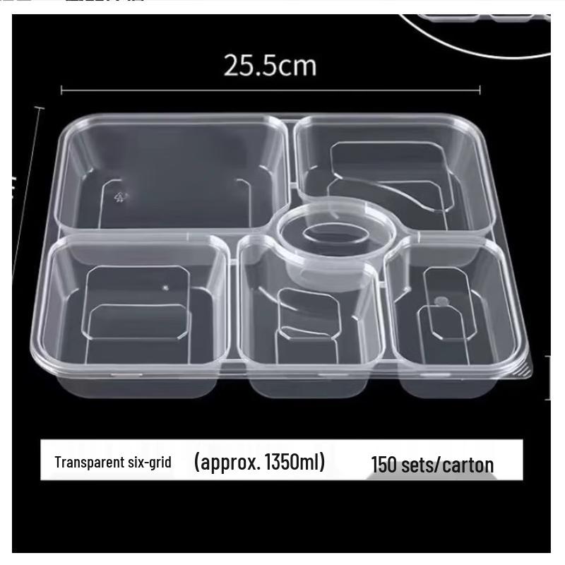 Saikeyou Disposable PP Plastic Takeout Meal Boxes