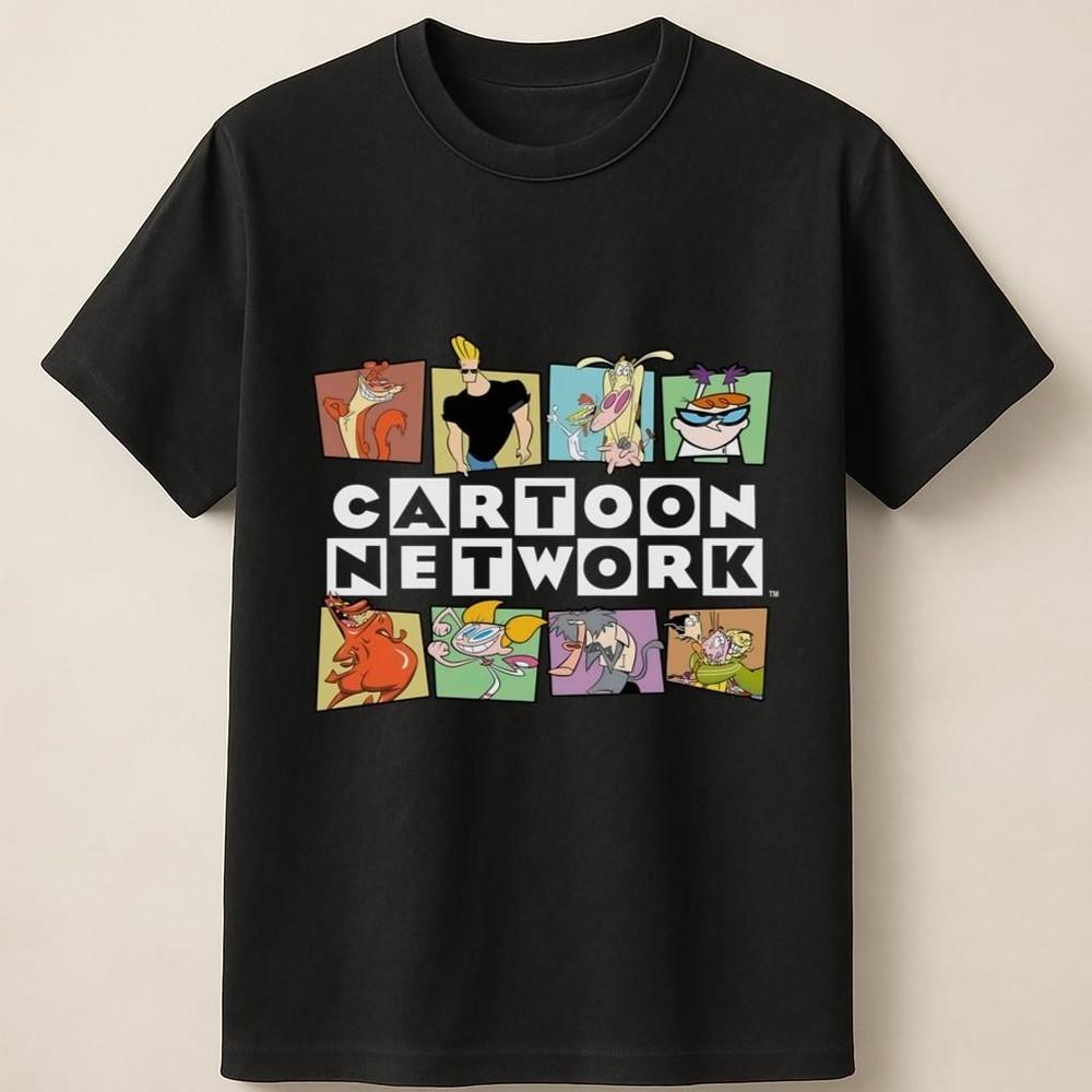 Cartoon Retro TV Show Characters Collage Unisex T Shirt Unisex T-Shirt S