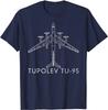 2026 New Russian Warplane Tupolev Tu95 Bear Strategic Bomber TShirt Summer Cotton Unisex T Shirt New Streetwear Tees
