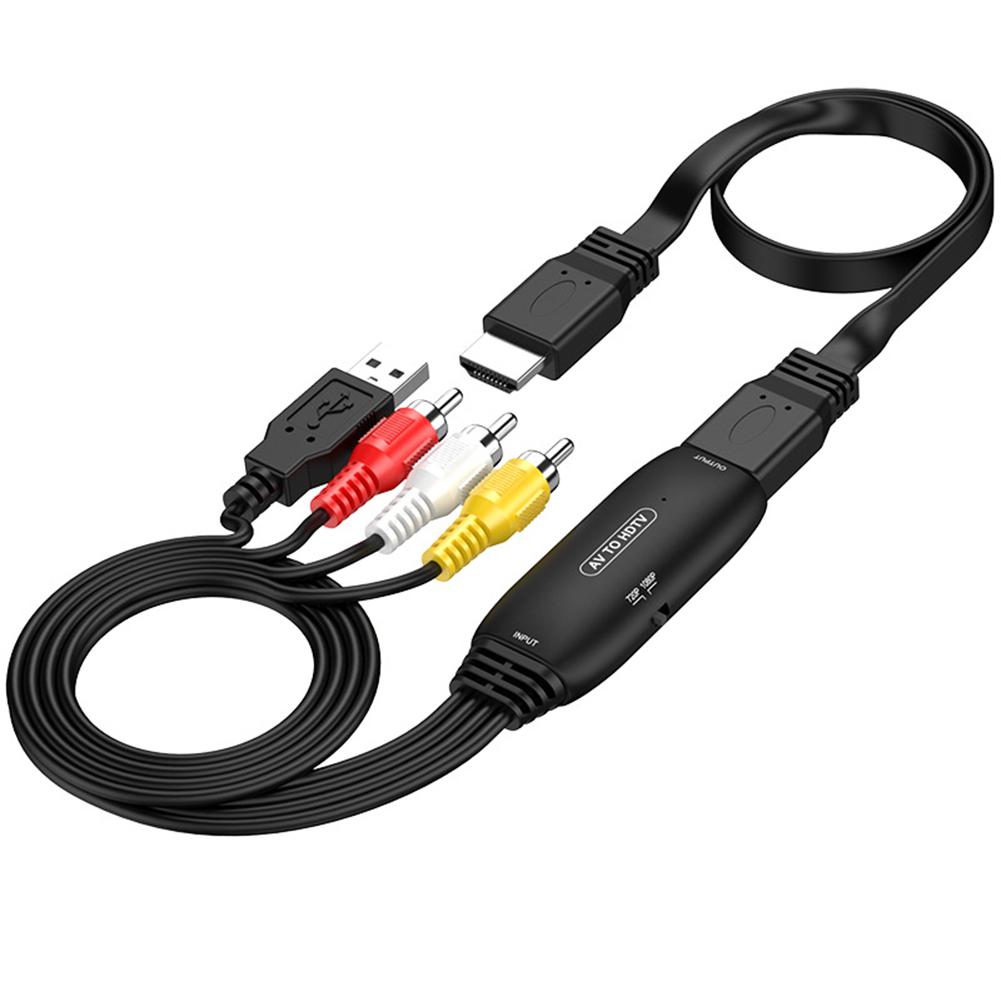 

Адаптер RCA Composite CVBS AV To HDMI-совместимый 1080p/720p Поддержка NTSC PAL
