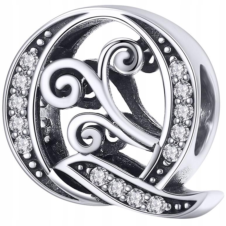 Charms Letter Q Bead Pr 925 Pendant Letter Zircons