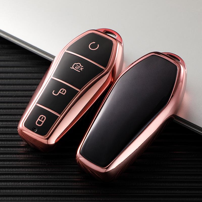 BYD Key Case for 22 Qin Plus DMi, EV/e2/d1, Dolphin, e3, Yuan Pro - Full Coverage Shell