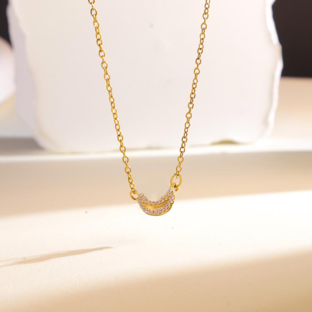 Necklace Women's Light Luxury Niche Star Moon Necklace Bracelet Combination Simple Fashion Exquisite High-end Versatile Accessories