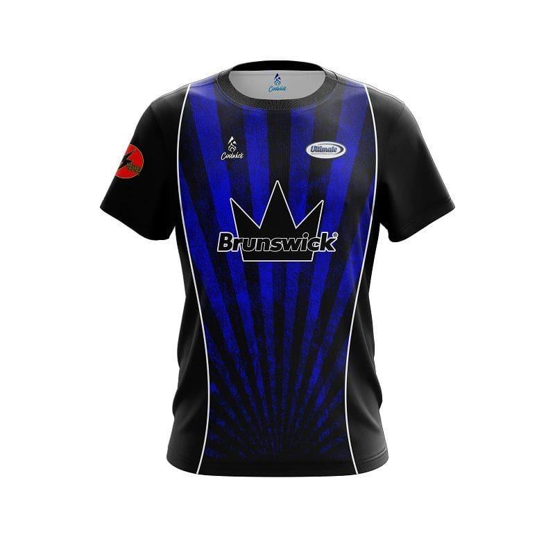 New Brunswick Cute Garden Gnome Floral Split Color Bowling Jersey Short Sleeve Performance Sports Tee Fan Casual Streetwear
