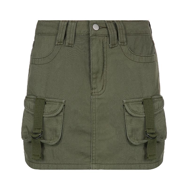 European & American Style Low-Waist Slim Hip Skirt - Autumn Solid Color