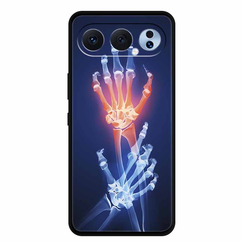 Case For Honor 500 Pro 5G 2025 Fashion Black Edge Soft TPU Silicone Covers For Honor 500 Pro Cases Painted Flowers Shells Fundas