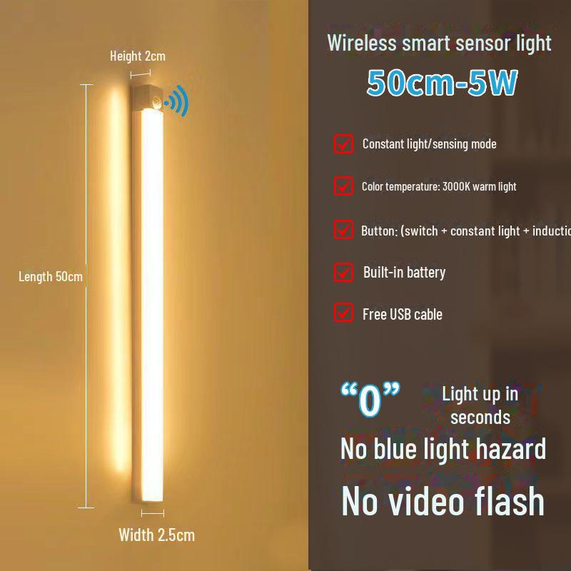 Ultradünne LED-Schrank- und Tischleuchte mit Bewegungssensor