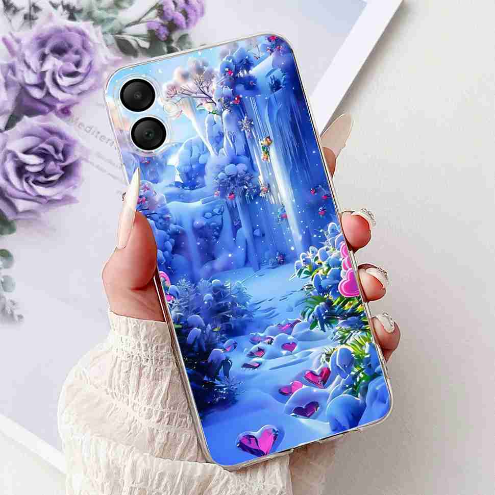 For Samsung Galaxy A06 Case A065F A065M Fashion Girls Flowers Soft Silicone Back Cover For Samsung A06 A05 SamsungA05 Case