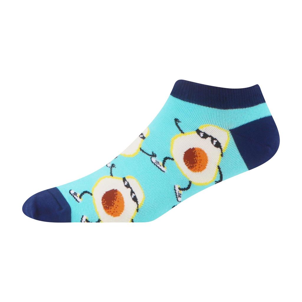 Neuheit Mode Bunt Lässige Herrensocken Knöchel Kurze Socken Harajuku Karomuster Essen Baumwolle Glücklich Lustig Damen Socken