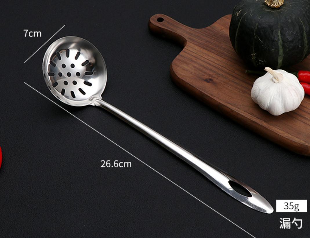 

304 нержавеющая сталь половник для супа увеличенный масляный шумовщик совок для лапши рамен многофункциональный дырокол для пасты кухонная утварь