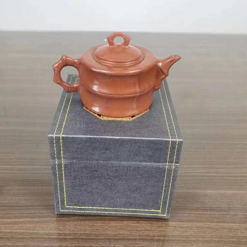 Handmade Muyu Stone Bamboo Knot Teapot