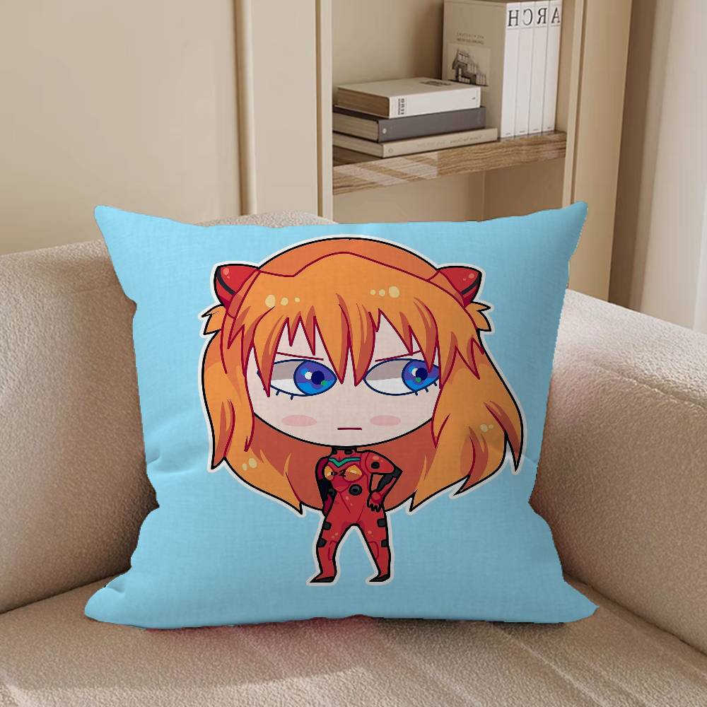 Asuka Langley Soryu Ahornblatt Design Kissenbezug Fröhliche Herbsternte Dekor Feiertagsdekorati Kissenbezug