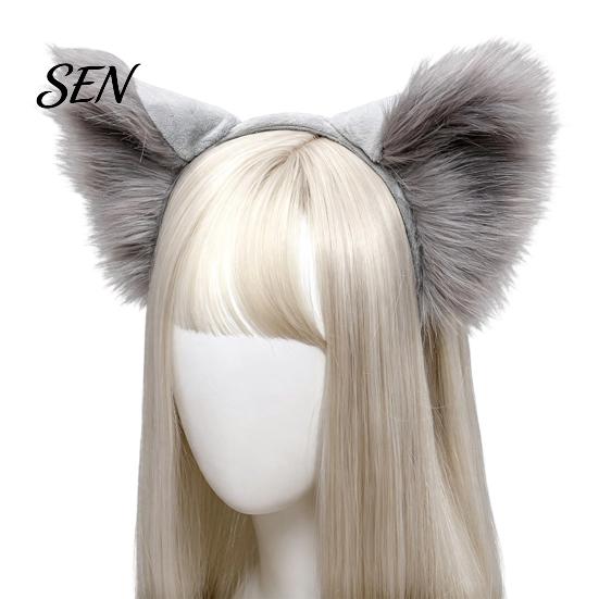 Cosplay Doplňky na Párty Nadýchané Liščí Uši Čelenka Kostým Párty, 3D Plyšové Uši Roztomilé Vlasové Obruče Doplňky, Dekorativní Čelenka Dámské Dívky