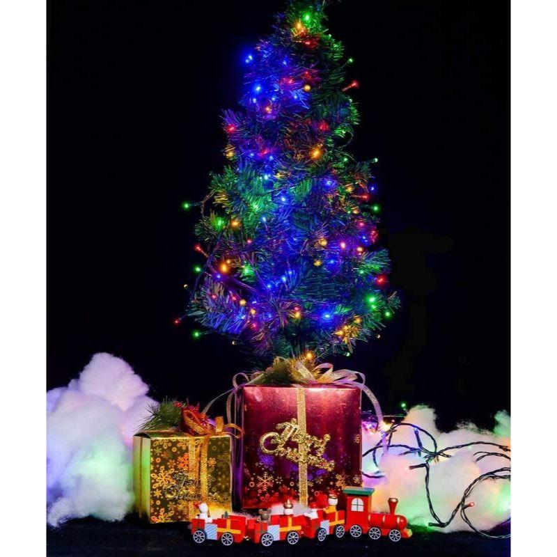 Girlanda świetlna 45 metrów z kontrolerem zmiany 8 trybów, wodoodporna, elastyczna miedziana dioda LED, wielokolorowe girlandy świetlne