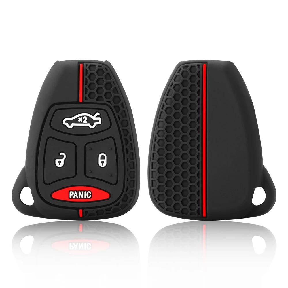 Etui na klucze silikonowe do Chrysler Voyager Pacifica 300c PT Cruiser Dodge Caliber Avenger Jeep Grand Cherokee Compass Patriot