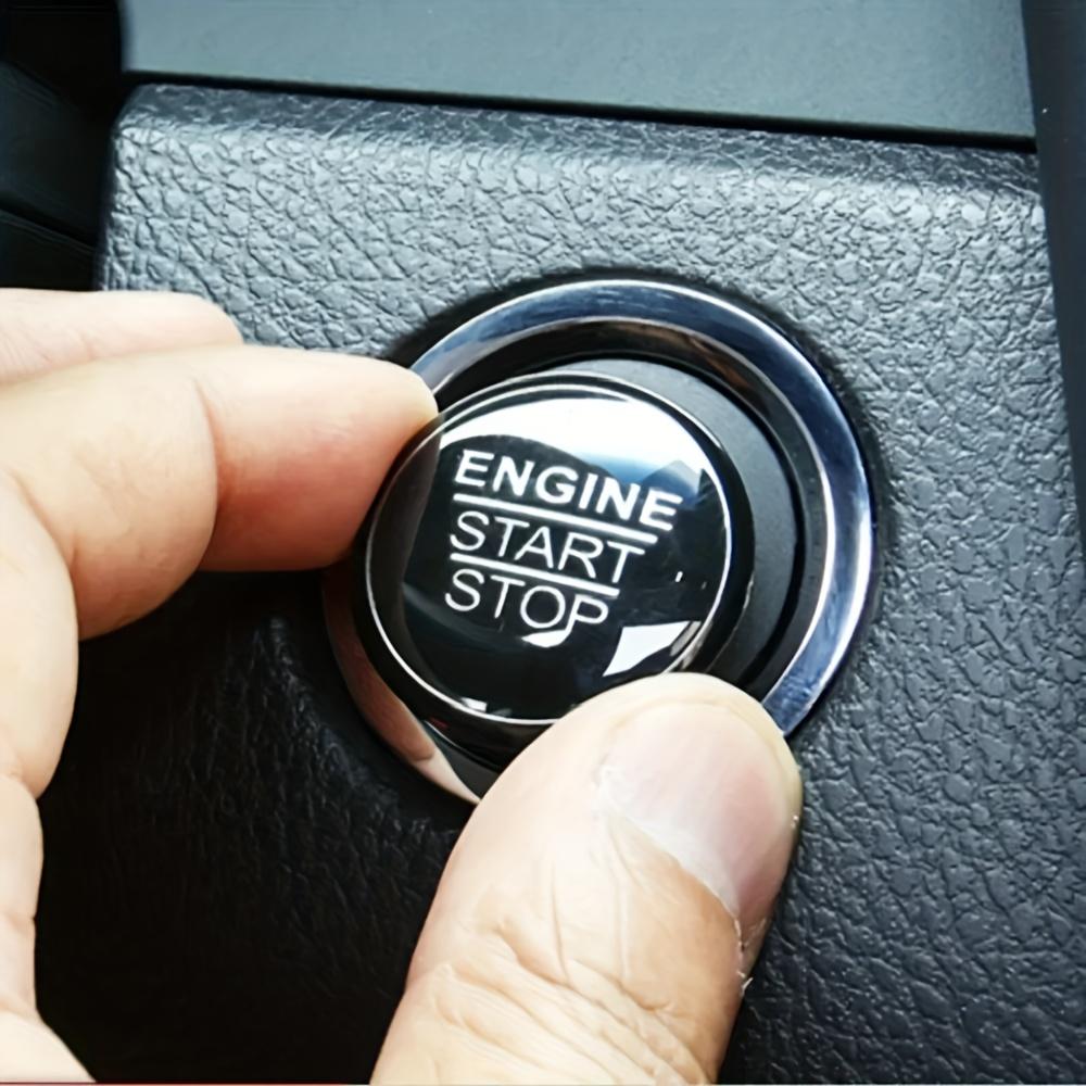 Premium Aluminum Alloy Engine Button Cover Ring Trim for Toyota Corolla, , , , GT86 & CHR - Sleek Interior Upgrade