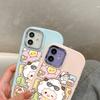 For iPhone 15 14 13 11ProMax 14 15 16 Samsung S25 S24 S23 S22 Redmi 10 13 14C Cartoon Black Cat Silver Edge Soft Liquid Silicone Protective Casing