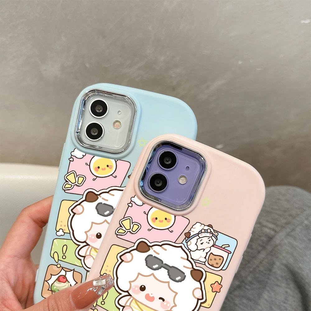 For iPhone 15 14 13 11ProMax 14 15 16 Samsung S25 S24 S23 S22 Redmi 10 13 14C Cartoon Black Cat Silver Edge Soft Liquid Silicone Protective Casing