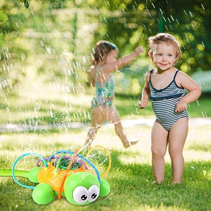 Fun Outdoor Water Play With Cute Turtle And Ladybug Sprinkler Toys For Children