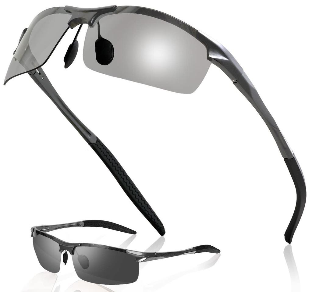 Polarized Sports Photochromic Polarized UV400 UV Daytime Stylish Frame [MONDONE] Sunglasses, Lenses, Protection, Lightweight, Use, Fishing, Driving,