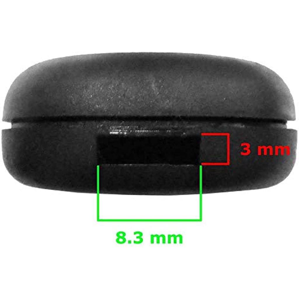 Schwertloses Schlüssel-Ersatzgehäuse, kompatibel mit Citroen C1 C2 C3 C5 Xsara Saxo Berlingo Picasso, Schwarz, 2 Tasten