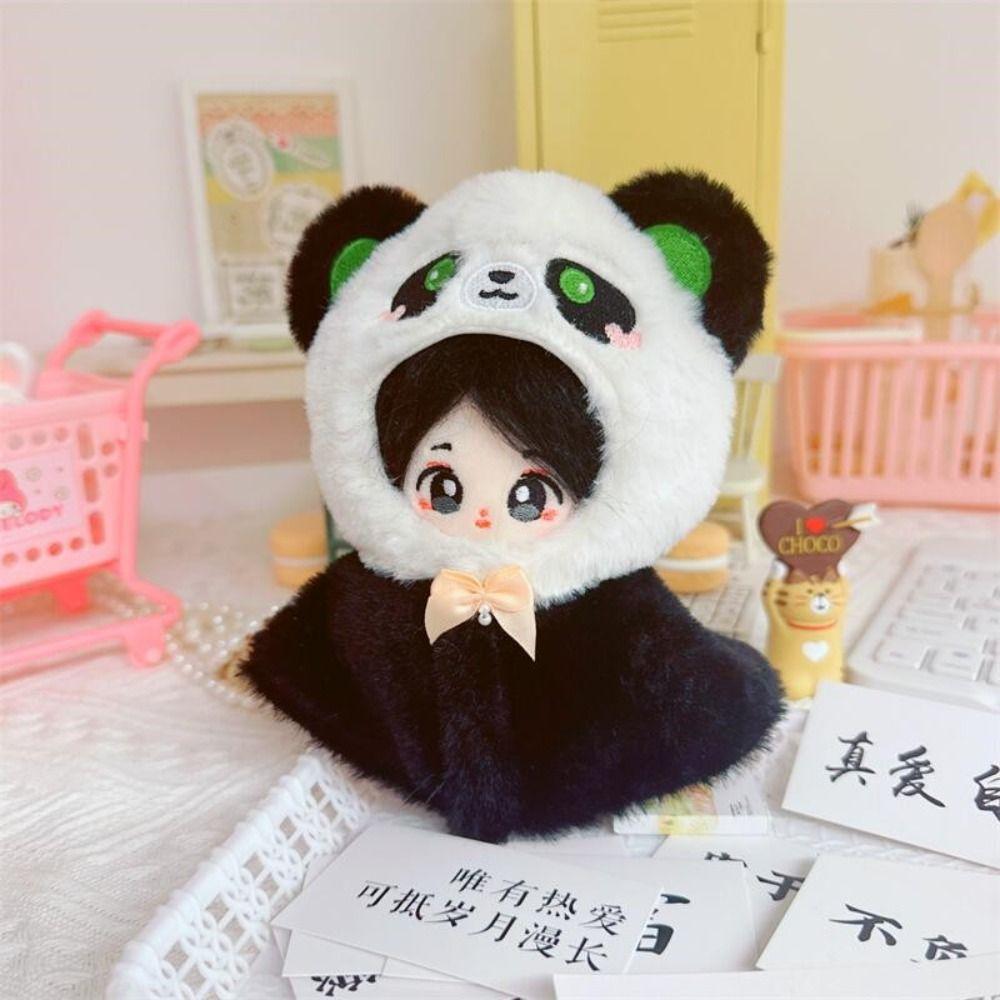 Soft 10CM Doll Clothes Lovely Idol Plush Doll Clothes Doll Accessories Cartoon Cloak  Birthday Gift
