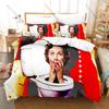 Juego de Ropa de Cama Estampado de Skibidi Toilet, Funda Nórdica más 2 Fundas de Almohada, Estilo de Tendencia Divertido Textiles Suaves de Microfibra para Dormitorio