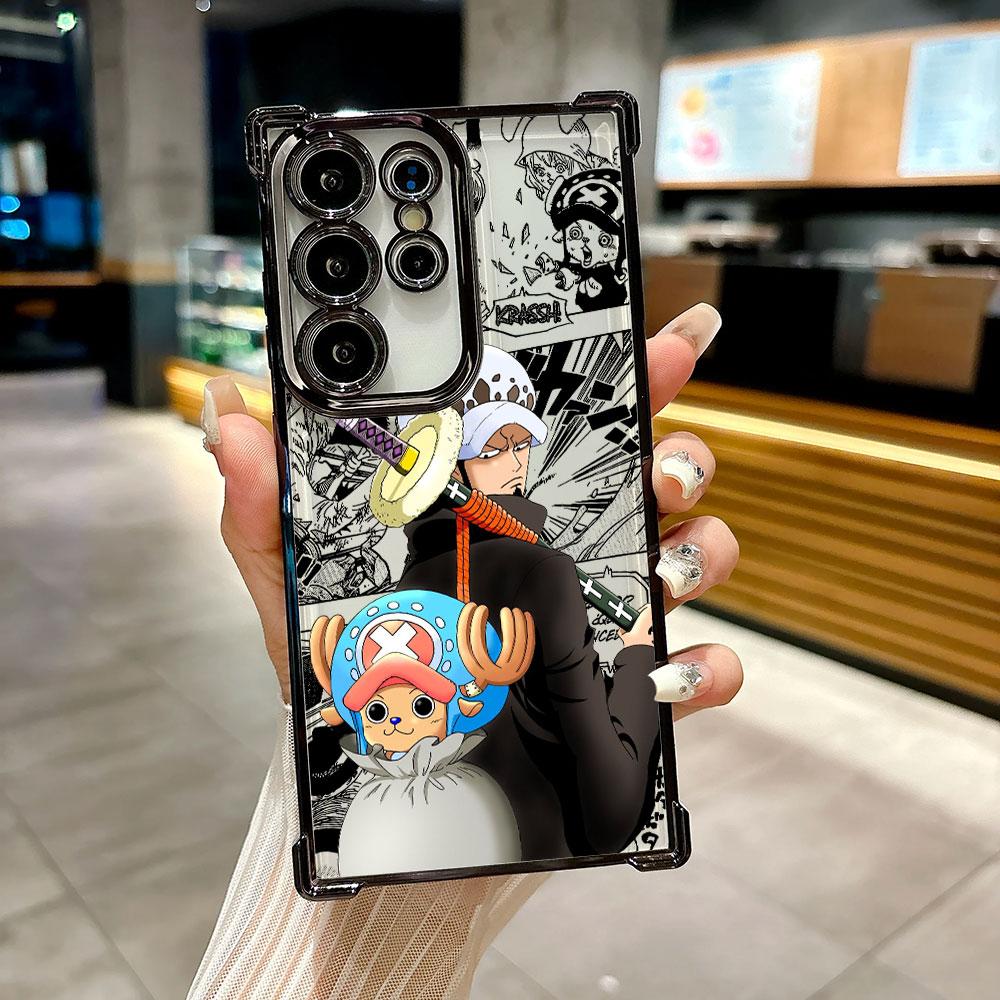 

Чехол для телефона Samsung Galaxy S26 Ultra с изображением из японского аниме One Piece, для Samsung S26 S25 S24 S23 S21 Ultra S20 FE S25 Plus, мягкое покрытие Galaxy S20 Ultra