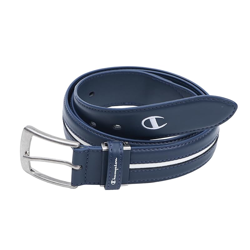 

[champion] leather One point logo belt accessories golf C3-AG701A men s navy F