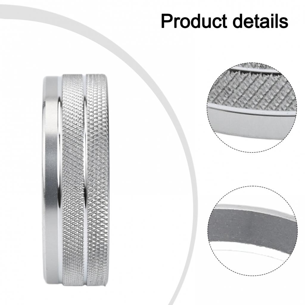 Silver Alloy Air Conditioning & Audio Knobs For VOLVO XC60 S60 S80 V40