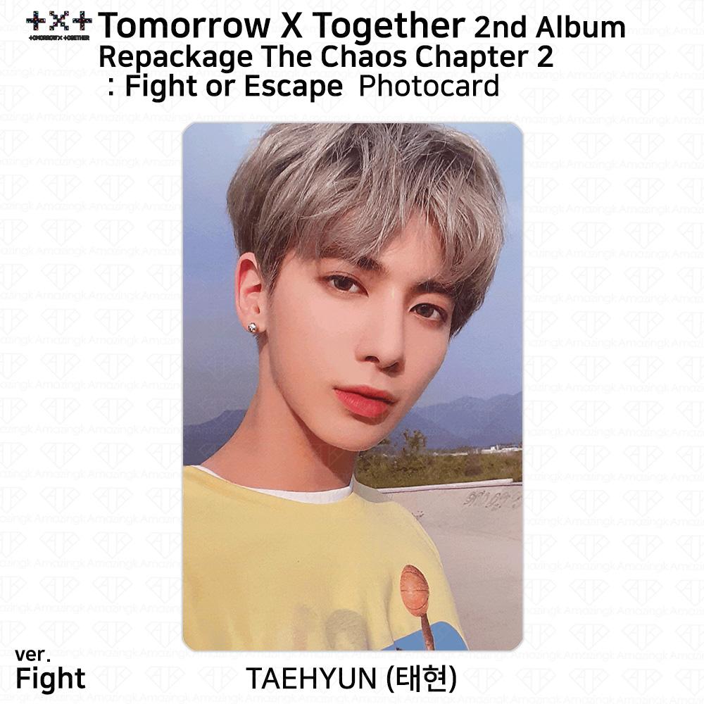 

TXT 2-й альбом в переиздании. Фотокарточка «Хаос. Глава 2. Борьба или бегство» Открытка Taehyun - PC (F ver.)