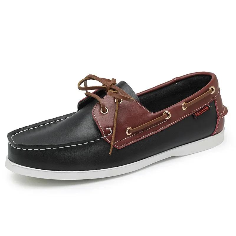 Mode Neue Echtleder Slipper Herren Sneaker Fahrschuhe Lässige Herrenschuhe Damen Schuhe Docksides Klassische Bootsschuhe