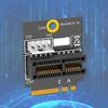 M.2 Key A+E To PCIE 1X Adapter PCIE Converter Card Easy Installation Risers Card 4Pin Power Supply Accessories