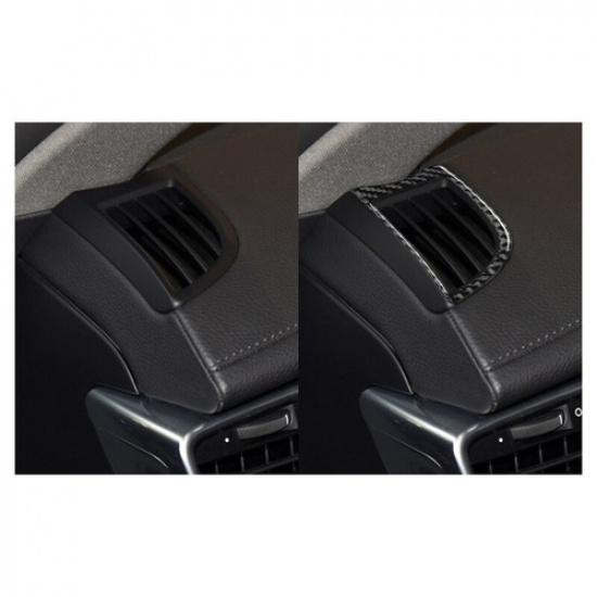 Carbon Fiber Dashboard Air Vent Outlet Cover Trim For Porsche Panamera 2010-2016