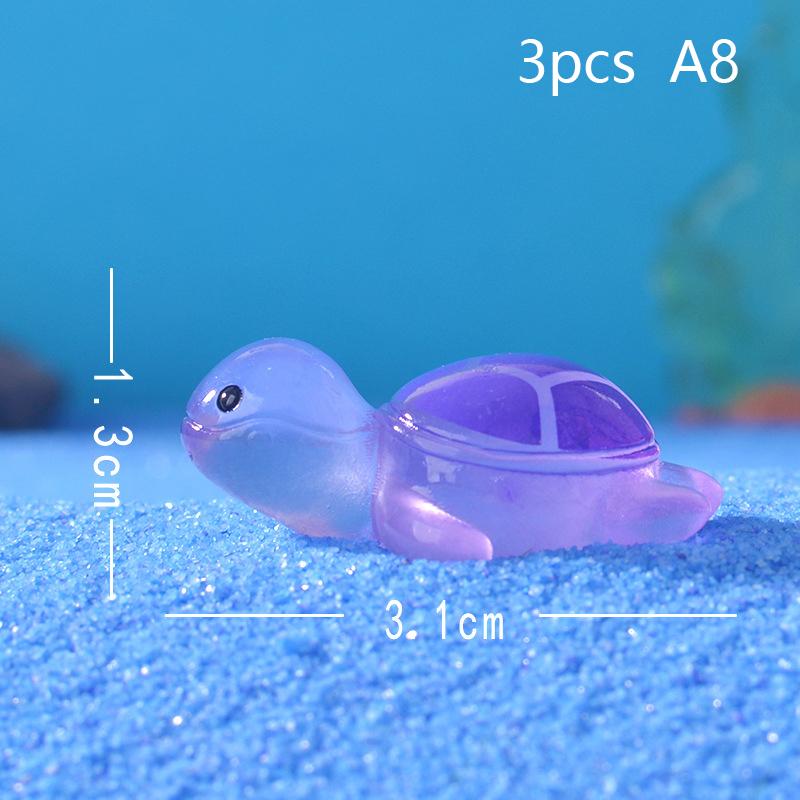 10Pcs Noctilucent Frog Doll House Miniatures Cute Fairy Garden Gnome Moss Terrarium Decor Crafts Bonsai Diy Supplies Figurine
